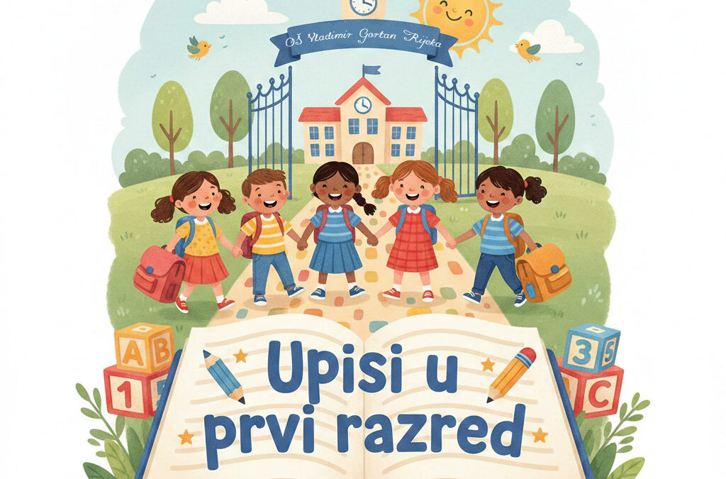 Prijave za upis u 1. razred Osnovne škole Vladimir Gortan u školskoj 2026./2027. godini